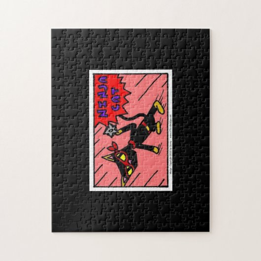 Mel NINJA CAT Puzzle Legpuzzel (Verticaal)