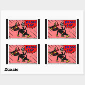 Mel NINJA CAT-stickers - set van 20 Rechthoekige Sticker (Vel)