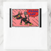 Mel NINJA CAT-stickers - set van 20 Rechthoekige Sticker (Tas)