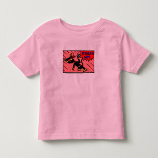 Mel NINJA KAT Peuter T-shirt met Ringer