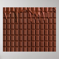 Melade chocolade die over een chocoladeblok druppe