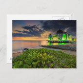 Melaka tijdens Sunset | Masjid Selat Briefkaart (Voorkant / Achterkant)