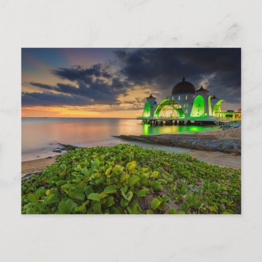 Melaka tijdens Sunset | Masjid Selat Briefkaart (Voorkant)