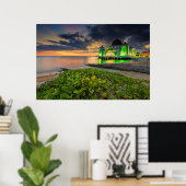 Melaka tijdens Sunset | Masjid Selat Poster (Thuiskantoor)
