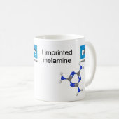 melamine sjabloon mok ball and stick model (Voorkant rechts)