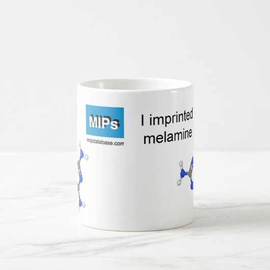 melamine sjabloon mok ball and stick model (Center)