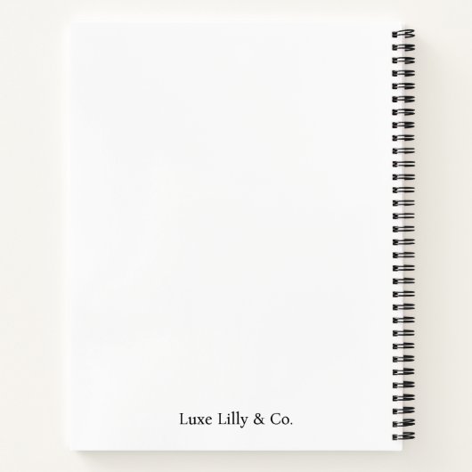 Melanated Enchanting 1940s Make-up Girly Spiral Notitieboek (Achterkant)