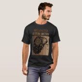 Melanated Future Doctor Med School Black Afro T-shirt (Voorkant volledig)
