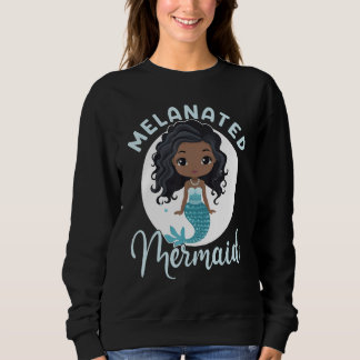 Melanated Mermaid Black African American Mermaid F Trui