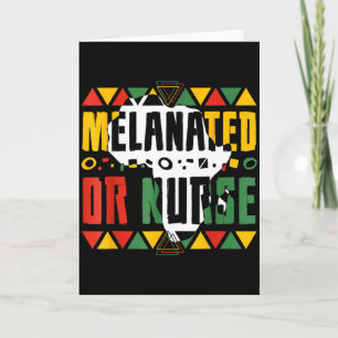 Melanated Of Verpleegster Black History Month Werk Kaart