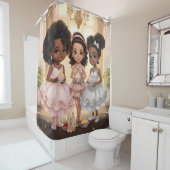 Melanated Prinsessen Majestic Douchegordijn (In situ)