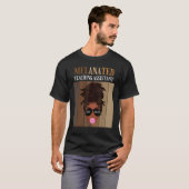 Melanated Teaching Assistant van dienst laatste da T-shirt (Voorkant volledig)