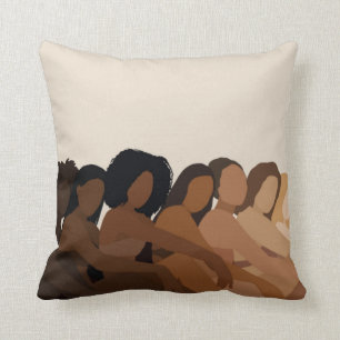 Melanated Women Pillow Kussen