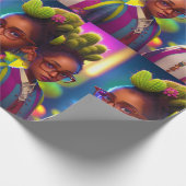 MelanatedME Cactus Twin Meisjes Cadeaupapier (Hoek)