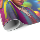 MelanatedME Cactus Twin Meisjes Cadeaupapier (Rol Hoek)