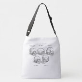 Melancholesterol Skeleton Kruidenzak (groot) Crossbody Tas (Achterkant)