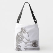 Melancholesterol Skeleton Kruidenzak (groot) Crossbody Tas (Voorkant)