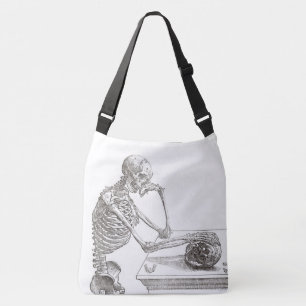 Melancholesterol Skeleton Kruidenzak (groot) Crossbody Tas