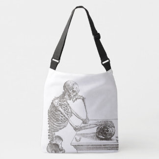 Melancholesterol Skeleton Kruidenzak (groot) Crossbody Tas