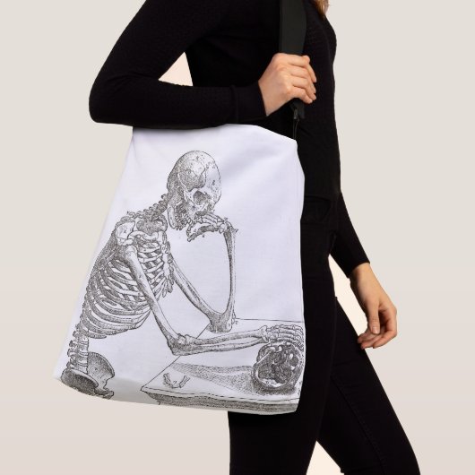 Melancholesterol Skeleton Kruidenzak (groot) Crossbody Tas (Dichtbij)