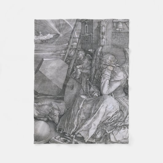 Melancholia, Albrecht Durer Fleece Deken (Voorkant)