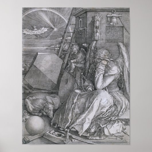 Melancholia, Albrecht Durer Poster (Voorkant)