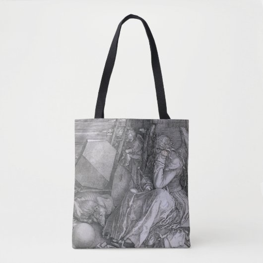 Melancholia, Albrecht Durer Tote Bag (Voorkant)