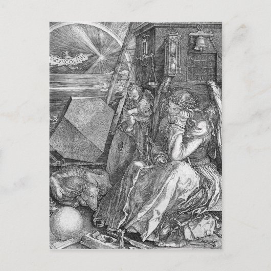 Melancholia door Albrecht Durer Briefkaart (Voorkant)