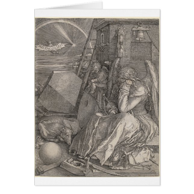 Melancholia I, graving door Albrecht Durer (Voorkant)