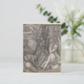 Melancholia I, graving door Albrecht Durer Briefkaart (Staand voorkant)