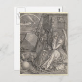 Melancholia I, graving door Albrecht Durer Briefkaart (Voorkant / Achterkant)