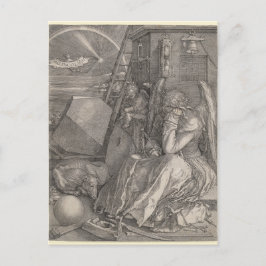 Melancholia I, graving door Albrecht Durer Briefkaart