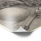 Melancholia I, graving door Albrecht Durer Foto Afdruk (Hoek)