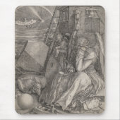 Melancholia I, graving door Albrecht Durer Muismat (Voorkant)