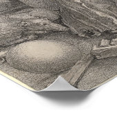 Melancholia I, graving door Albrecht Durer Poster (Hoek)