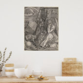 Melancholia I, graving door Albrecht Durer Poster (Keuken)