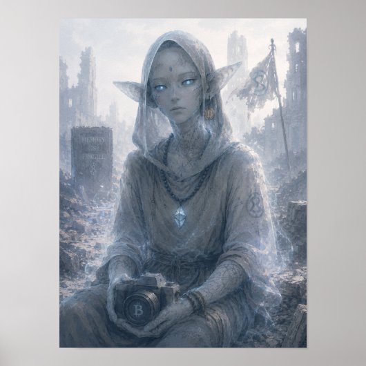 Melancholie / Bewaarder van Herinneringen / Oorlog Poster (Voorkant)