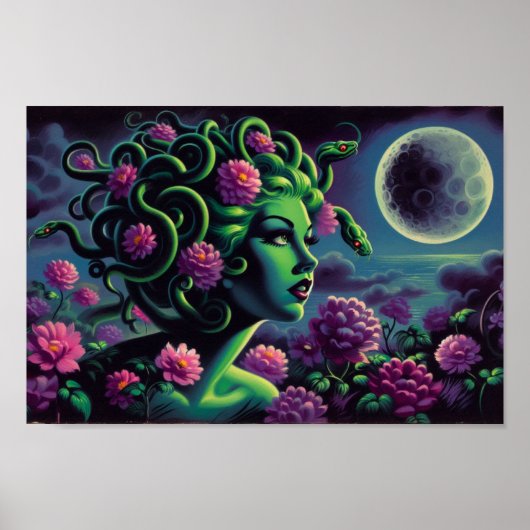 Melancholie Medusa mini-poster Poster (Voorkant)