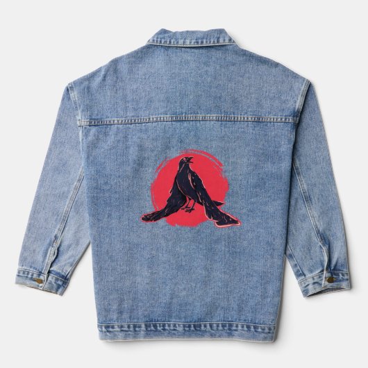 Melancholie x Raven Denim Jacket (Achterkant)