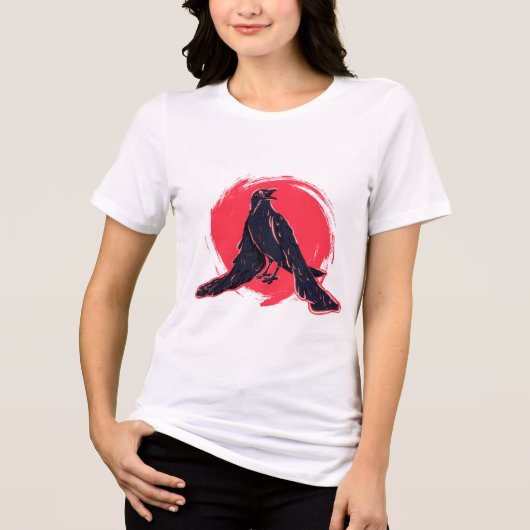 Melancholie x Raven Tri-Blend Shirt (Voorkant)