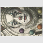 Melancholieke Clown Decoupage Tissuepapier (Voorkant)