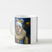 melancholieke clown koffiemok (Voorkant links)