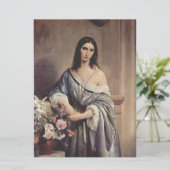 Melancholieke Thoughts (Foto van Francesco Hayez ) Kaart (Staand voorkant)