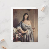 Melancholieke Thoughts (Foto van Francesco Hayez ) Kaart (Voorkant / Achterkant in situ)