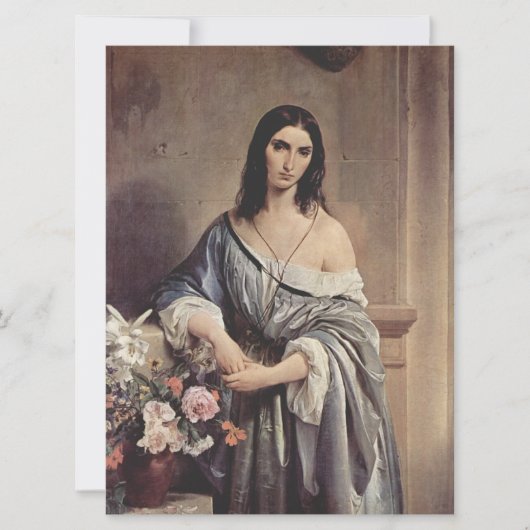Melancholieke Thoughts (Foto van Francesco Hayez ) Kaart (Voorkant)