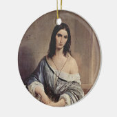 Melancholieke Thoughts (Foto van Francesco Hayez ) Keramisch Ornament (Links)
