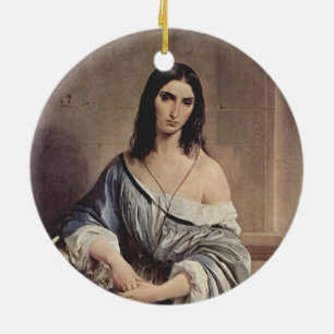 Melancholieke Thoughts (Foto van Francesco Hayez ) Keramisch Ornament