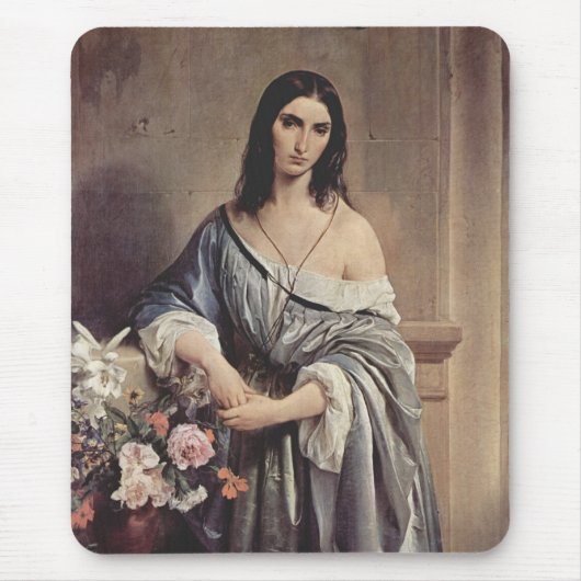 Melancholieke Thoughts (Foto van Francesco Hayez ) Muismat (Voorkant)