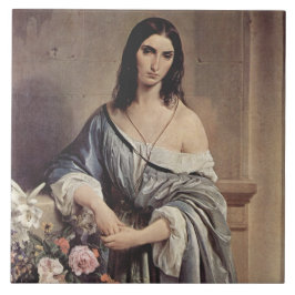 Melancholieke Thoughts (Foto van Francesco Hayez ) Tegeltje