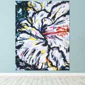Melancholische bloem canvas afdruk (Insitu (Houten vloer))